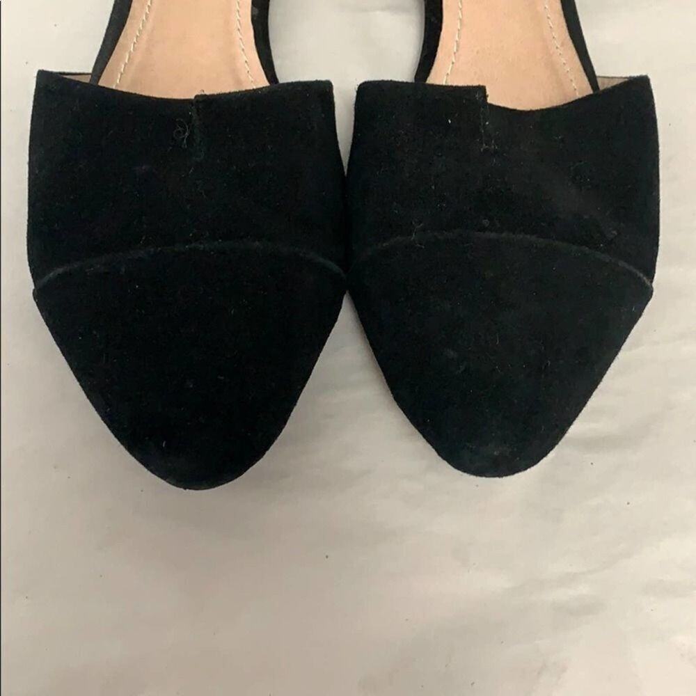 COUPLEOF SUEDE / LEATHER‎ BLACK FLATS SIZE … - Picture 2 of 7